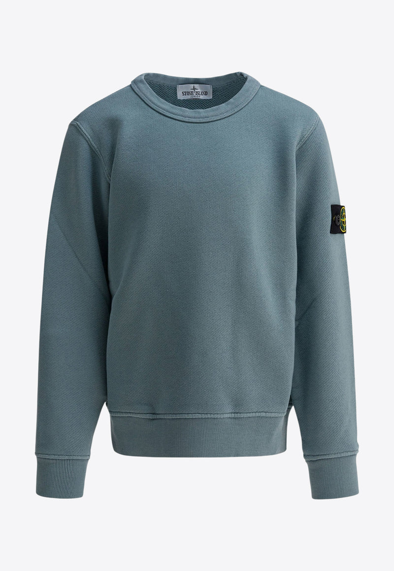 Stone Island Junior Boys Logo Patch Sweatshirt Blue 6100019S0045V014A_ca33c5a0-d1dc-428f-8b27-3cbe6d3ed1bd