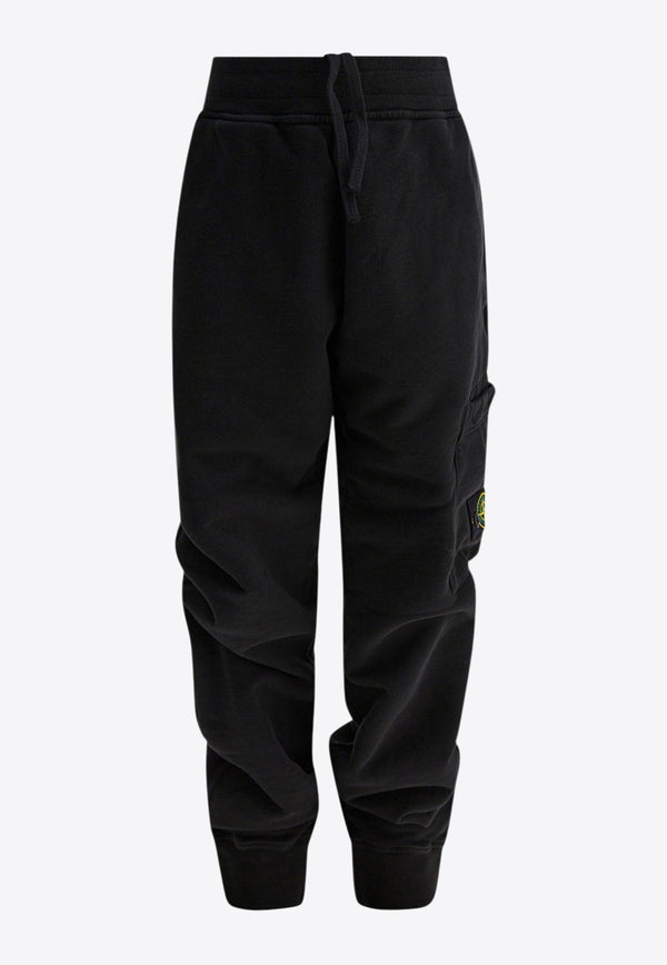 Stone Island Junior Boys Logo Patch Track Pants Black 6200001S0A20V0029_ce138ce5-5efa-412c-ae6b-545eaac1a1da