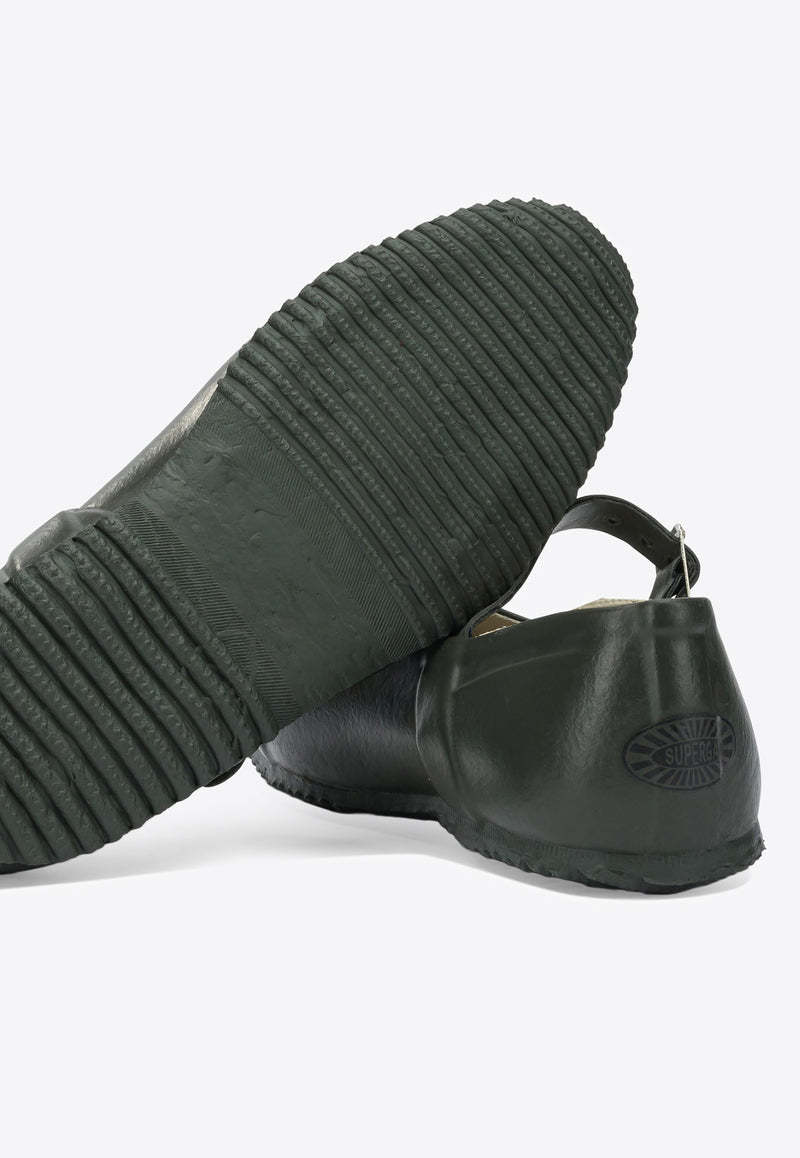 Superga 803 Mary-Jane Rubber Ballet Flats Dark Green S3143IWA0K_5eaa19c5-c30e-42b6-83f3-12f6ff2df73a