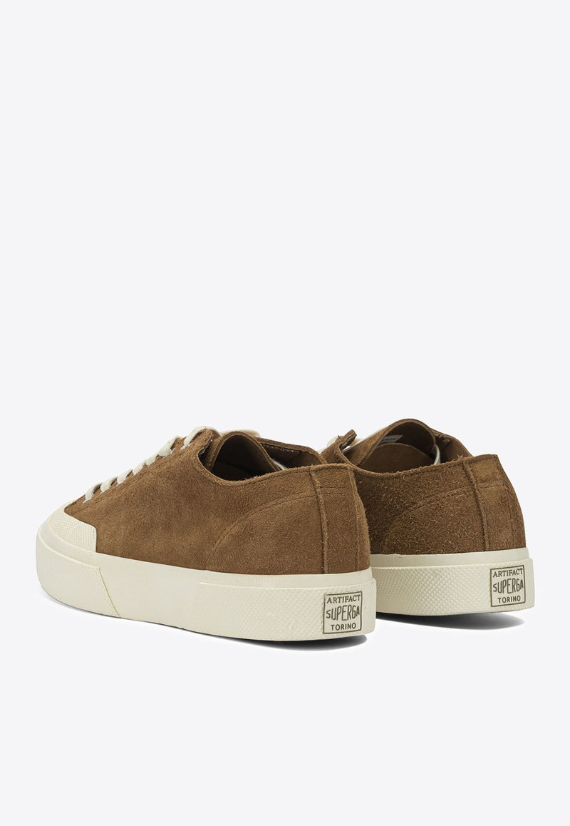 Superga 2432 Low-Top Suede Sneakers Camel S3148NWAOA_ff74d6f4-8df9-48f4-b3d6-ee6efeb975e7