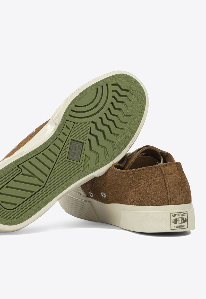 Superga 2432 Low-Top Suede Sneakers Camel S3148NWAOA_ff74d6f4-8df9-48f4-b3d6-ee6efeb975e7