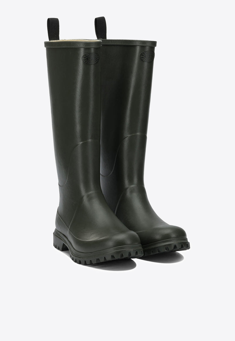 Superga 799 Knee-High Rain Boots Dark Green S8148XWA0K_711f1074-9758-4ec9-98cb-066bcb0466ea