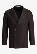 Tagliatore Wool Double-Breasted Blazer Brown 1SMC20KAI060109M3192_ee28a1dc-7c90-4896-aeb4-036b22d94b45