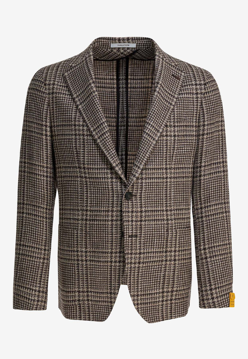 Tagliatore Prince of Wales Single-Breasted Blazer Brown 1SMC22KAIC90058EM862_1bf5253d-6af8-46ec-9e80-7536320ce076