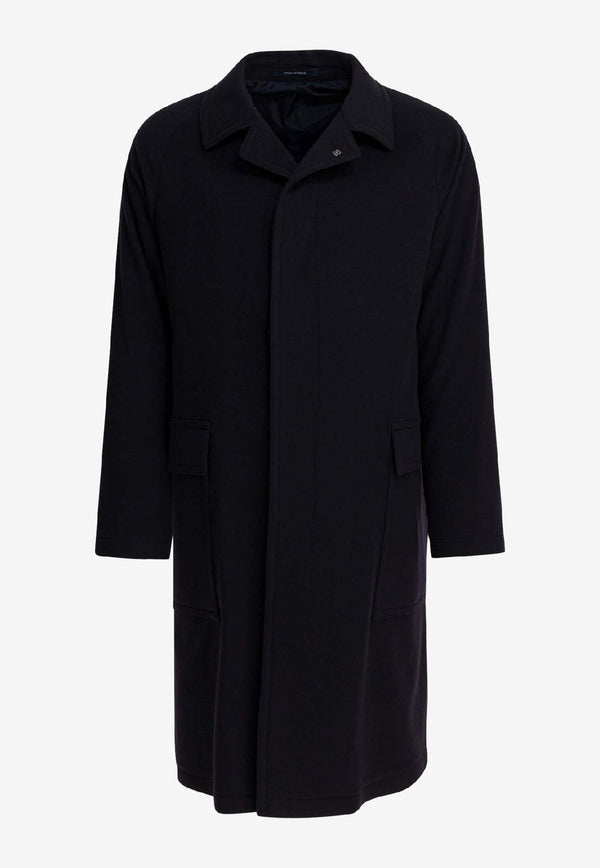 Tagliatore Single-Breasted Wool Coat Blue LOYD/SST350001B5054_f6ebd611-83d8-47c7-b347-a16fc9caf14d