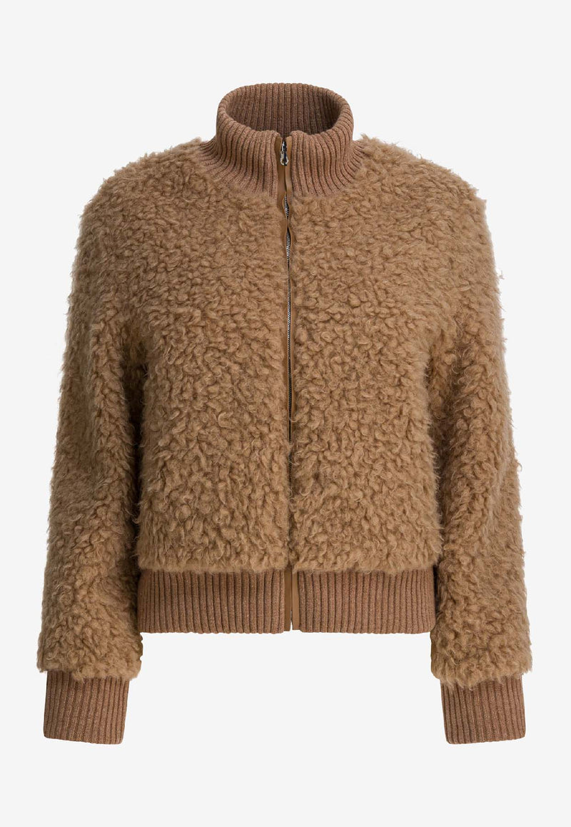 Thelaurent Zip-Up Bomber Jacket TLR23JKCM43CAMEL_f6abb5bc-5a42-4579-bd39-0c273d2d0394