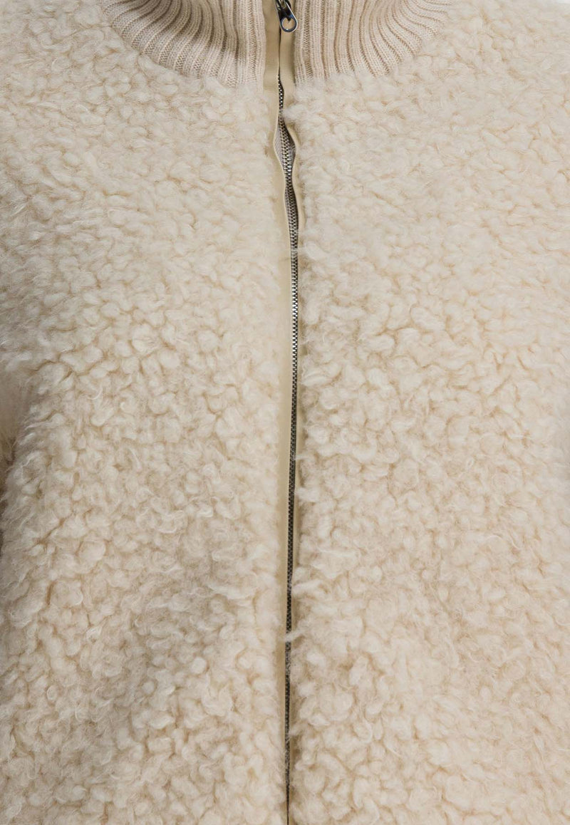 Thelaurent Zip-Up Bomber Jacket TLR23JKIV32IVORY_d0a58d4a-511e-4ec9-bea1-dd9c06b2efd5