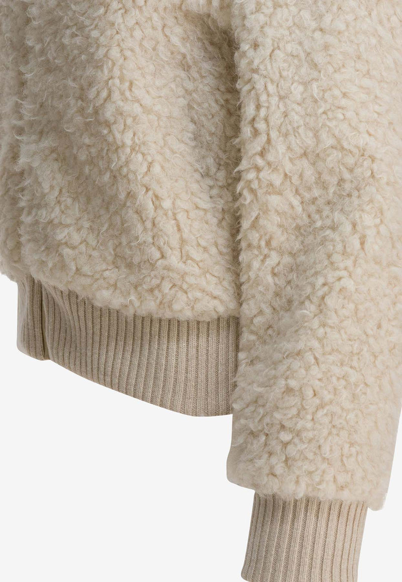 Thelaurent Zip-Up Bomber Jacket TLR23JKIV32IVORY_d0a58d4a-511e-4ec9-bea1-dd9c06b2efd5