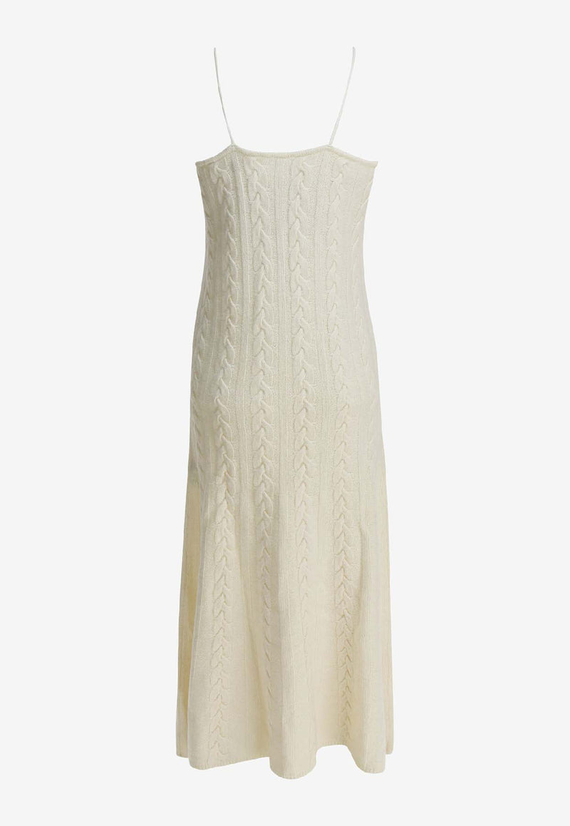 Thelaurent Cable-Knit Midi Dress TLR24DRIV50IVORY_d4340301-8b35-4b8e-9153-732b6044afb9