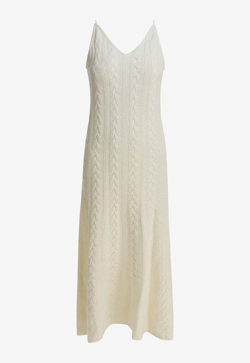 Thelaurent Cable-Knit Midi Dress TLR24DRIV50IVORY_d4340301-8b35-4b8e-9153-732b6044afb9