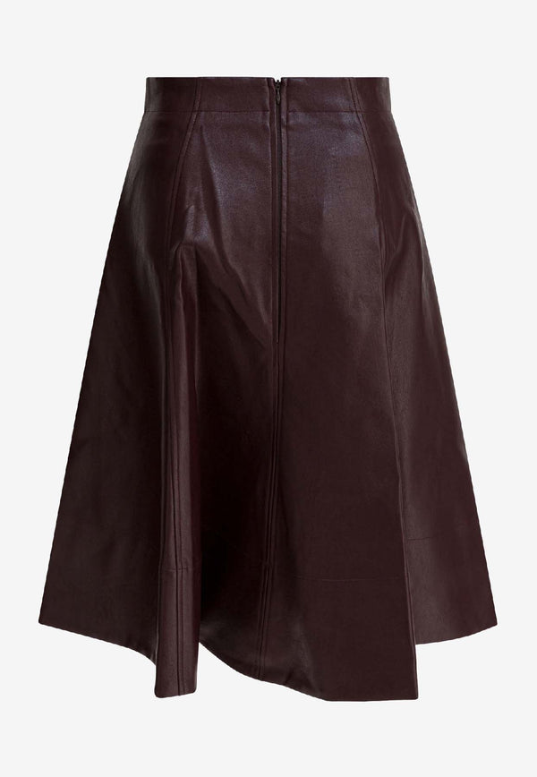 Thelaurent A-line Midi Skirt TLR24SKWI51WINE_38242a32-995c-42e8-b05c-e64f88b549f7
