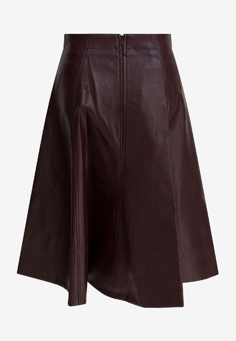 Thelaurent A-line Midi Skirt TLR24SKWI51WINE_38242a32-995c-42e8-b05c-e64f88b549f7