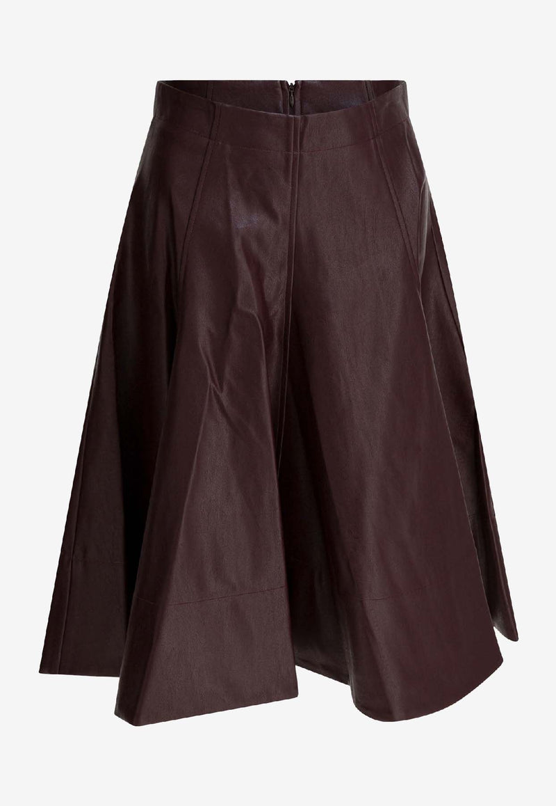 Thelaurent A-line Midi Skirt TLR24SKWI51WINE_38242a32-995c-42e8-b05c-e64f88b549f7