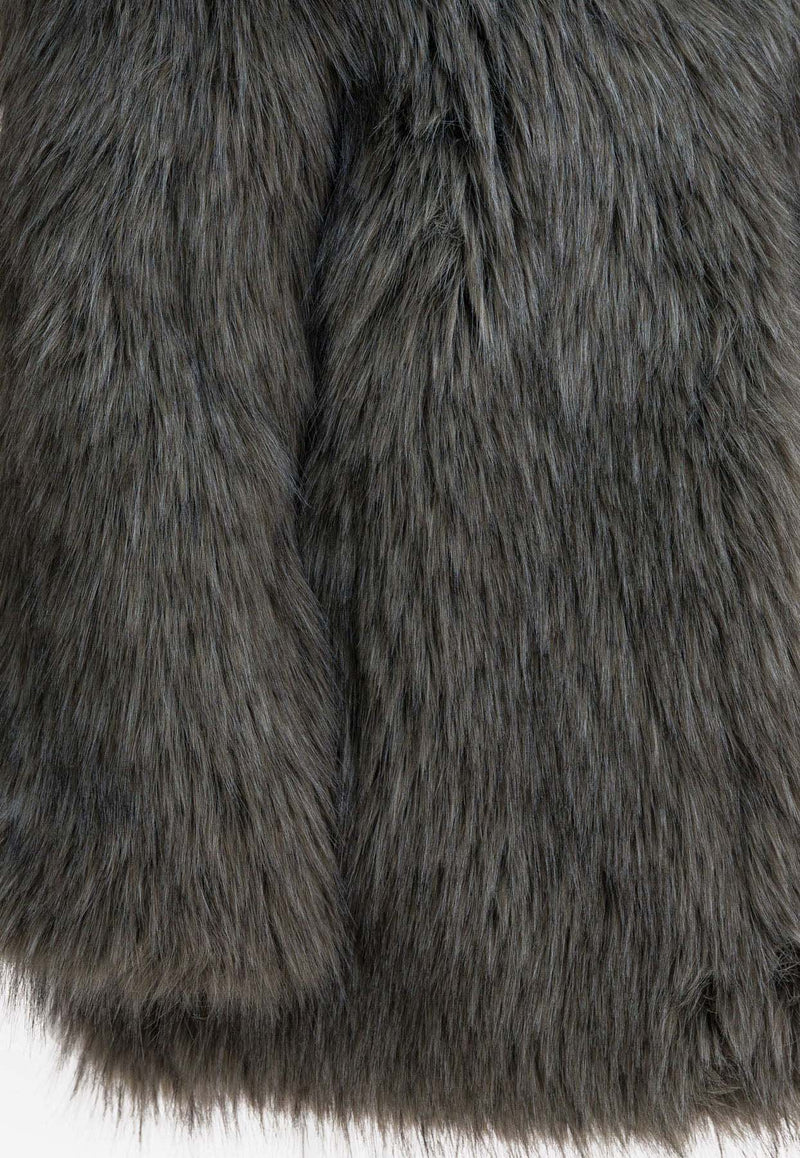 Thelaurent Buttoned Faux Fur Jacket TLR25JKGY70GRAY_279f4404-afb0-4c35-a64b-f8fbd01764a1