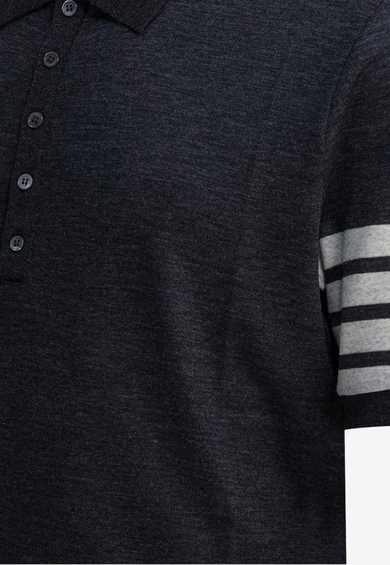 Thom Browne 4-bar Stripes Wool Polo T-shirt Gray MJP228AJ0213015_7d3ea6e4-4aea-426c-806f-b7af894d2ea0