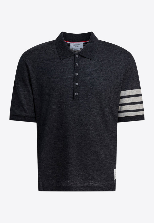 Thom Browne 4-bar Stripes Wool Polo T-shirt Gray MJP228AJ0213015_7d3ea6e4-4aea-426c-806f-b7af894d2ea0