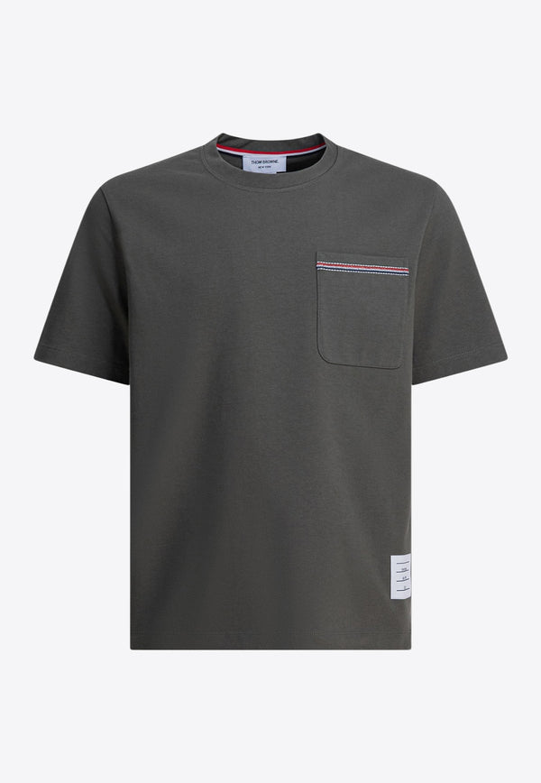 Thom Browne Name Tag Patch T-shirt Green MJS295EJ0235310_341fed6b-9813-45ed-8c3a-faa618e8469d