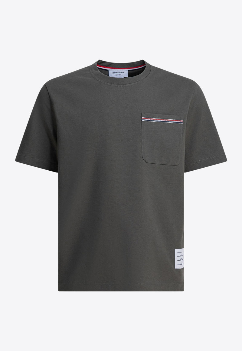 Thom Browne Name Tag Patch T-shirt Green MJS295EJ0235310_341fed6b-9813-45ed-8c3a-faa618e8469d