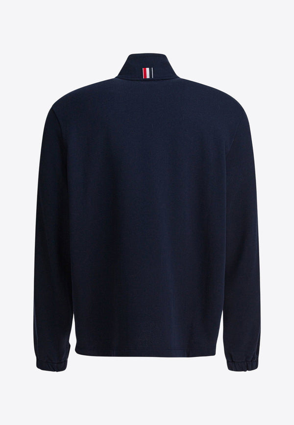Thom Browne Half-Zip Ribbed Sweater Blue MJT503A03037415_d6c13f2f-131f-492e-b176-e96854db8378