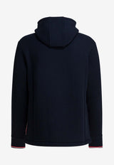 Thom Browne Signature Stripe-Trimmed Hooded Sweatshirt Blue MJT544AJ0233415_8b3aca2d-57c8-4340-a198-00cbd2a57fa9