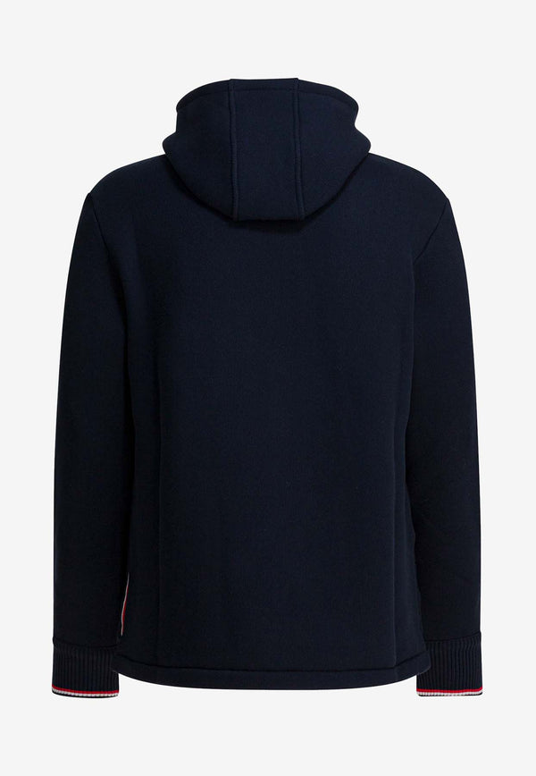 Thom Browne Signature Stripe-Trimmed Hooded Sweatshirt Blue MJT544AJ0233415_8b3aca2d-57c8-4340-a198-00cbd2a57fa9