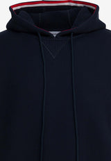 Thom Browne Signature Stripe-Trimmed Hooded Sweatshirt Blue MJT544AJ0233415_8b3aca2d-57c8-4340-a198-00cbd2a57fa9