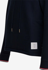 Thom Browne Signature Stripe-Trimmed Hooded Sweatshirt Blue MJT544AJ0233415_8b3aca2d-57c8-4340-a198-00cbd2a57fa9