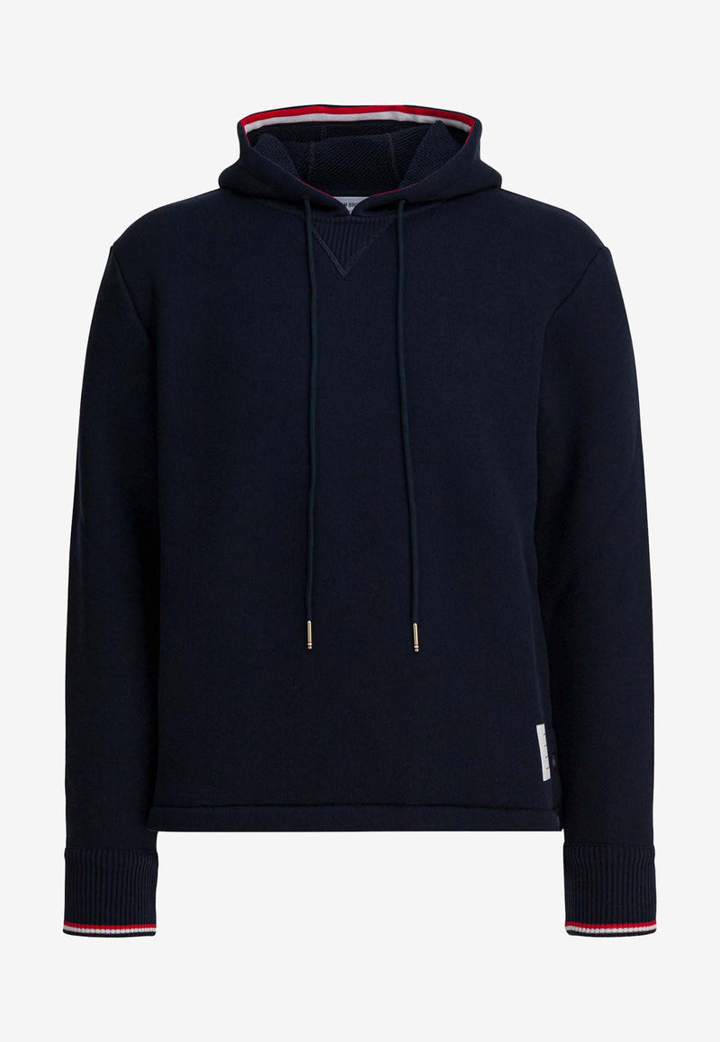 Thom Browne Signature Stripe-Trimmed Hooded Sweatshirt Blue MJT544AJ0233415_8b3aca2d-57c8-4340-a198-00cbd2a57fa9