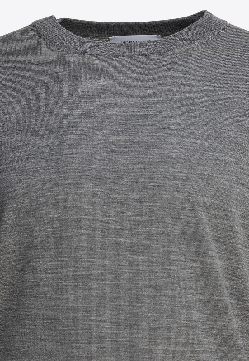 Thom Browne 4-bar Stripes Wool Sweater Gray MKA002AY1014058_80686