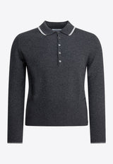 Thom Browne Browne 65 Long-Sleeved Polo T-shirt Black MKP150AY2001035_306af716-3ea9-42fa-9013-e85685d80b63