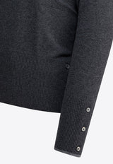 Thom Browne Browne 65 Long-Sleeved Polo T-shirt Black MKP150AY2001035_306af716-3ea9-42fa-9013-e85685d80b63