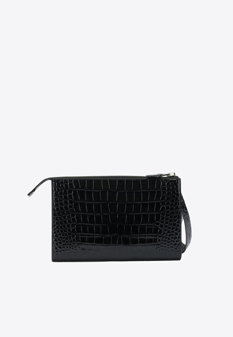 Tom Ford Mini Croc-Embossed Leather Zip Pouch Black H0500LCL439S1N001_55a914f9-fca3-44c8-868c-4e64a7acf0b1