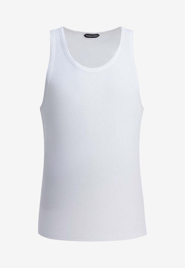 Tom Ford Sleeveless Crewneck T-shirt White JCN014JMD005AW002_8ea297f8-9719-4f6b-81f5-27083e1d36f7