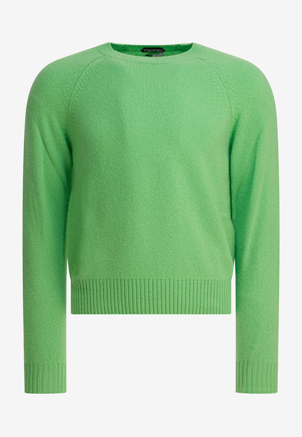 Tom Ford Cashmere Crewneck Sweater  Green KCL064YMK097FG266_a27bdbc5-505c-4118-b27c-3629236c4c35
