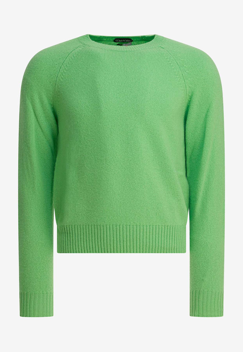 Tom Ford Cashmere Crewneck Sweater  Green KCL064YMK097FG266_a27bdbc5-505c-4118-b27c-3629236c4c35