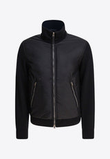 Tom Ford Knitted-Panel Zip-Up Bomber Jacket Black KZY011YMW098LB999_aed99f21-2d3d-41dd-a473-bd57860ebef4