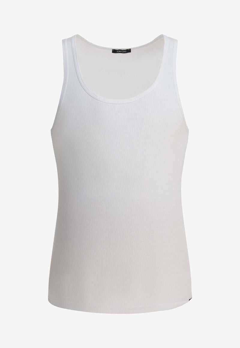 Tom Ford Sleeveless Crewneck T-shirt White T4D101210100_e2775121-e9a8-4048-a31d-f2cbe0c47481