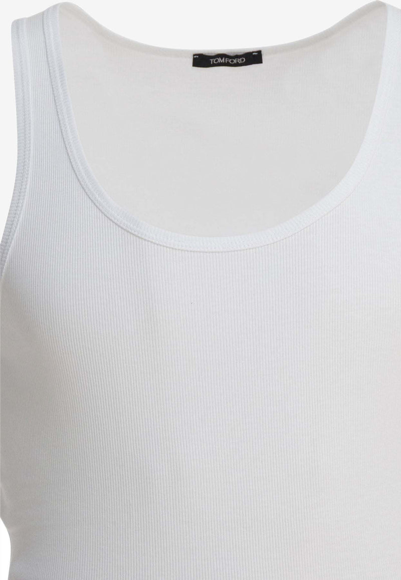 Tom Ford Sleeveless Crewneck T-shirt White T4D101210100_e2775121-e9a8-4048-a31d-f2cbe0c47481