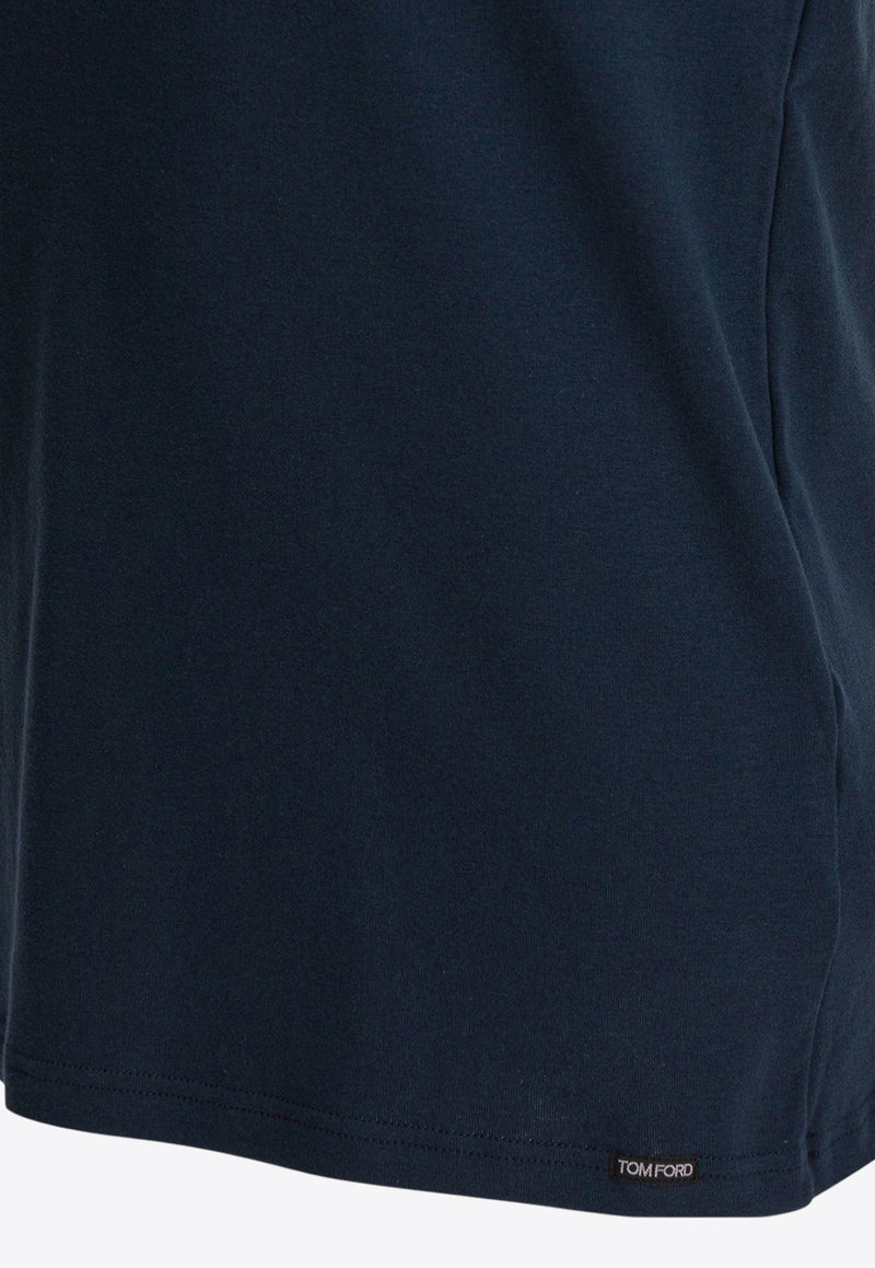 Tom Ford Basic Crewneck T-shirt Blue T4M081040412_4a94fa19-f23e-4f4a-8baf-e327ae9b2786