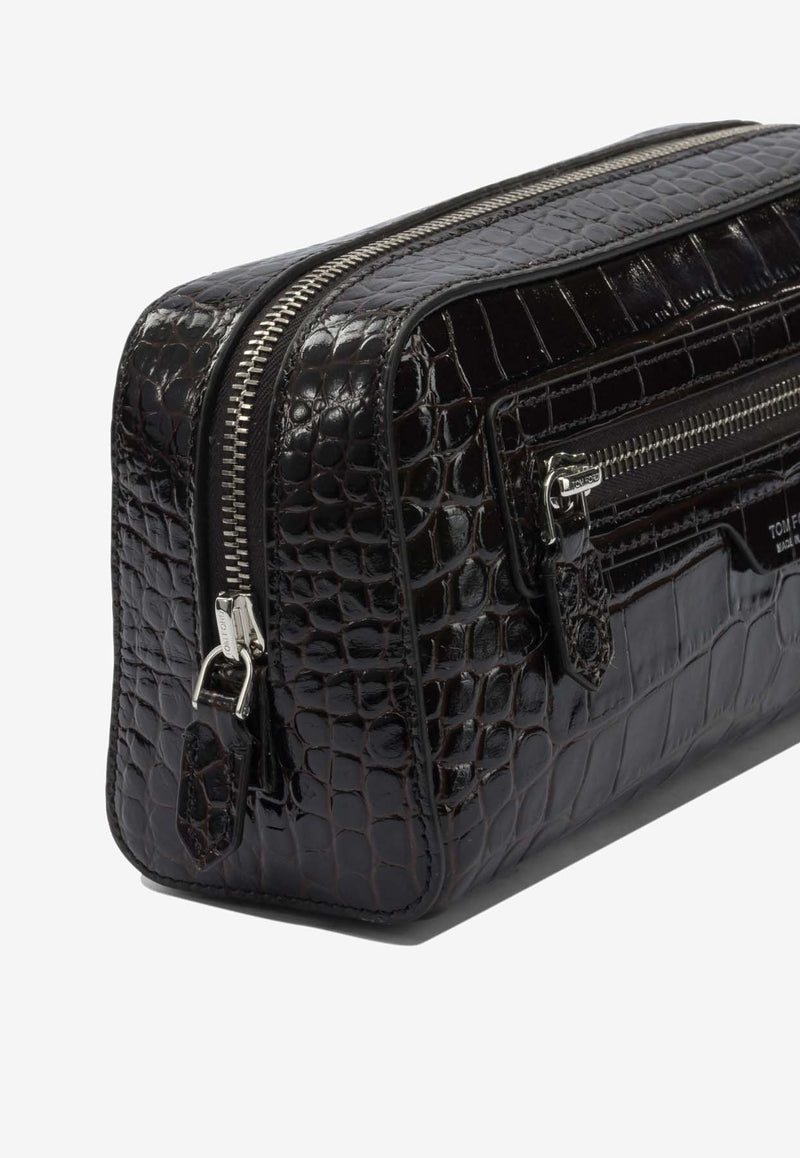 Tom Ford Croc-Embossed Leather Toiletry Pouch  Brown Y0356LCL439S1B087_b8d3027c-b041-4f25-b1cf-923c271f64e7