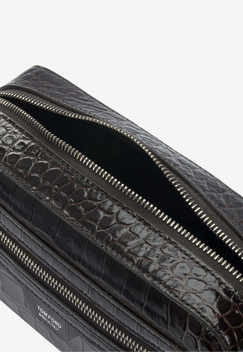 Tom Ford Croc-Embossed Leather Toiletry Pouch  Brown Y0356LCL439S1B087_b8d3027c-b041-4f25-b1cf-923c271f64e7