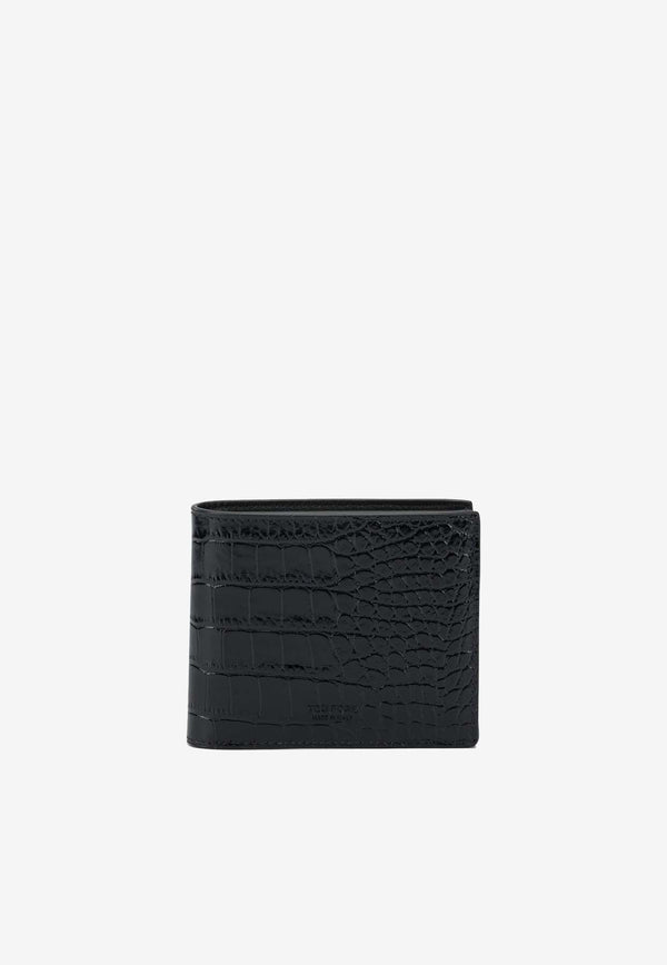 Tom Ford Croc-Embossed Leather Wallet  Black Y0410LCL439S1N001_e218b837-4cd0-44a2-94e1-c659f2c5f837
