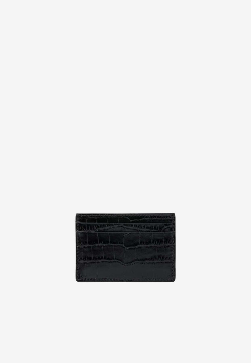 Tom Ford Exotic Line Croc-Embossed Leather Cardholder Black Y0413LCL439S1N001_17e678bc-650b-4d30-981d-7d0d7df74d58