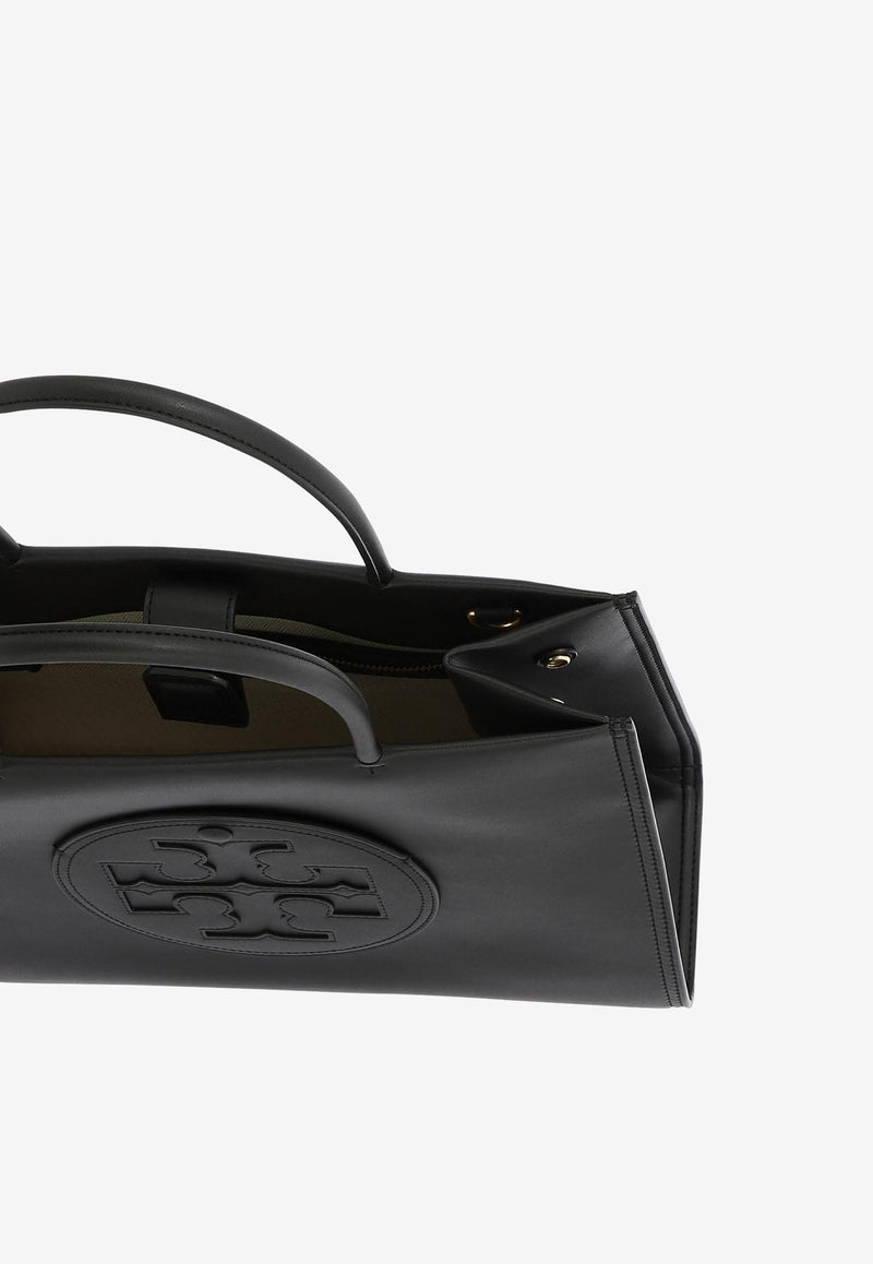 Tory Burch Small Ella Leather Tote Bag Black 145612001_81776