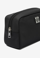 Tory Burch Virginia Logo Plaque Toiletry Bag Black 169507001_81940