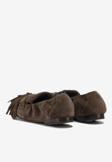 Tory Burch Ballet Fringed Suede Loafers Brown 176837200_5cca263c-407e-496f-8c8e-94c720880bba