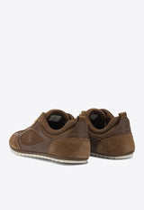 Tory Burch Field Suede and Mesh Sneakers  Brown 176839200_3aa3f542-6269-4ec6-be98-4168d78475e4