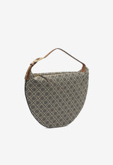 Tory Burch Large T Monogram Jacquard Balloon Bag Blue 177028405_81956
