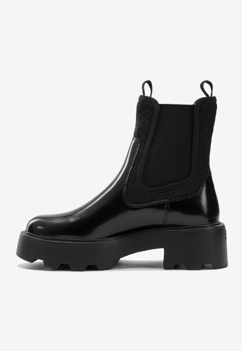 Tory Burch T Monogram Leather Chelsea Boots  Black 177079004_8a797009-26ce-4765-bd72-1041fcdd1f2e