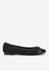 Tory Burch Cap-Toe Tweed Ballet Flats Blue 177191400_f444b618-0b20-47f1-8a30-03032e8592a0